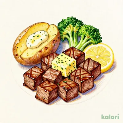Fillet Croquette Steak with Soy Garlic Sauce