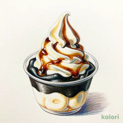 Black Sesame Shiratama Soft Sundae
