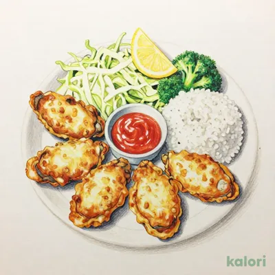 【ジョナ得ランチ】広島県産カキフライ（ライス付）