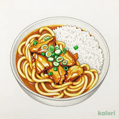 カレー南蛮うどん+ご飯ランチ