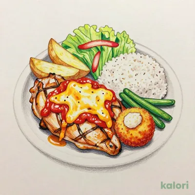 【よるジョナSpecialセット】若鶏のグリル　トマトソース＆かにクリーミーコロッケ