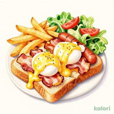 とろーり玉子のベーコンチーズトーストニューオリンズ風モーニング