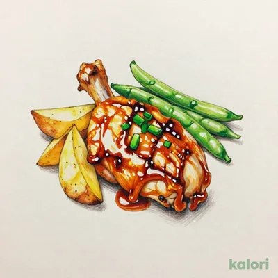 若鶏のグリル　てりやきソース