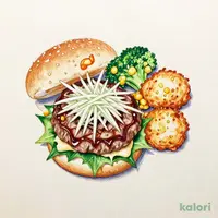 アンガスビーフ100%ステーキハンバーグ和風ビネガーソース&カキフライ