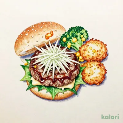 アンガスビーフ100％ステーキハンバーグ和風ビネガーソース＆カキフライ