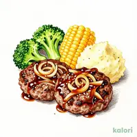 Double Angus Beef Hamburg Steak with Japanese Onion Sauce