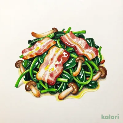 ほうれん草とベーコンのソテー