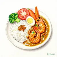 Musashino Spice Curry + Fried Shrimp