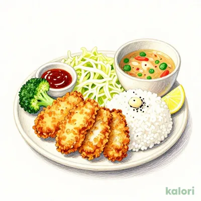 Hiroshima Fried Oysters Meal