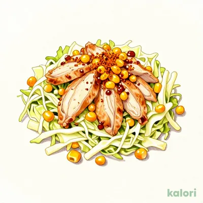 Steamed Chicken and Cabbage Salad