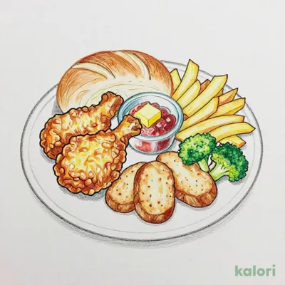 Kids Fried Chicken (Includes Jelly & Gacha Coin)