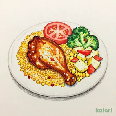【ジョナ得ランチ】タンドリーチキン＆メキシカンピラフ
