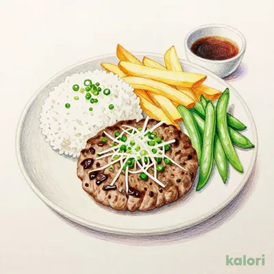 ねぎたっぷり和風おろしハンバーグランチ