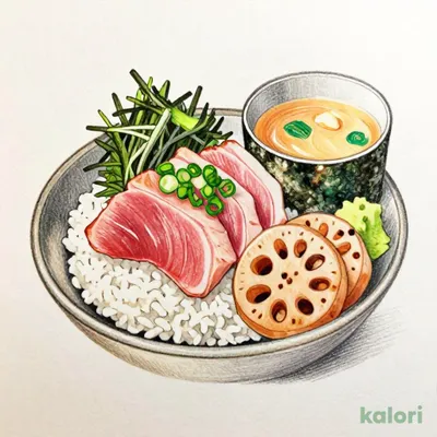 本まぐろの鉄火丼モーニング