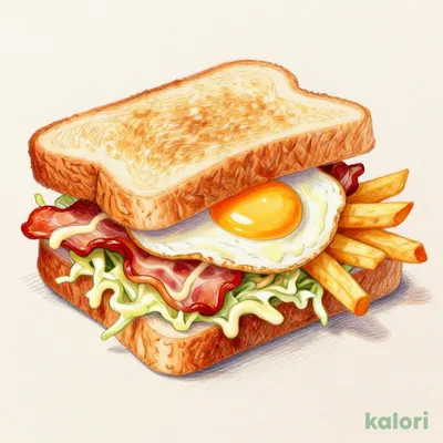シャキシャキキャベツのベーコンエッグサンド（単品）