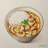 カレー南蛮うどん+ご飯