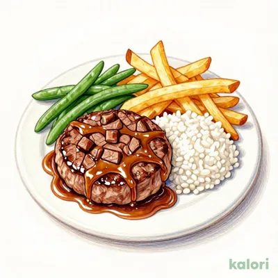 【ジョナ得ランチ】ハンバーグ＆ヒレコロステーキ（ライス付）