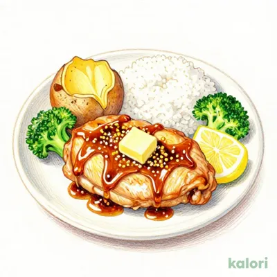 Tokushima Awaodori Chicken Steak with Soy Sauce Garlic Sauce Lunch