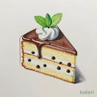 チョコミントシフォンケーキ