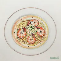 ハーブシュリンプの濃厚ビスクスープパスタ