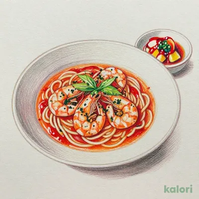 Herb Shrimp Bisque Soup Pasta with Appetizer Set and Drink Bar