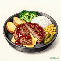 ランチ999円ランチ（5種チーズのとろ～りチーズインハンバーグ）