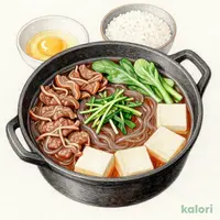 肉増し！すき焼き鍋定食