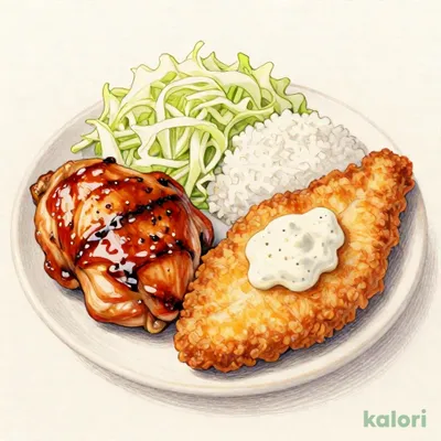 （水）てりやきペッパーチキンステーキ＆白身魚フライ