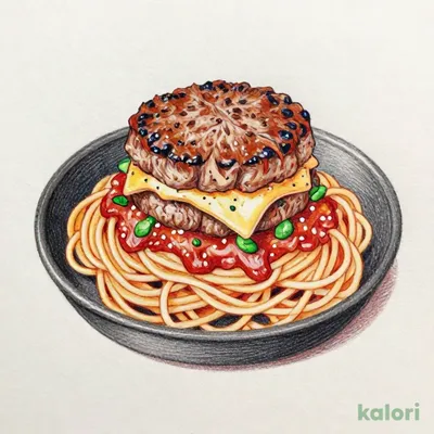 5種チーズインハンバーグの鉄板ボロネーゼ