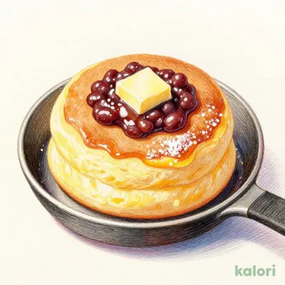 あんバターのふわとろフロマージュパンケーキ