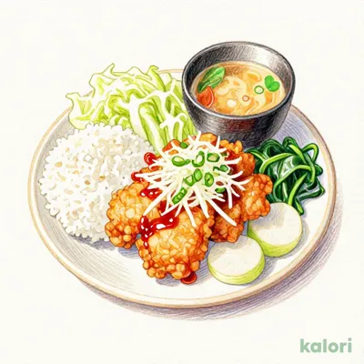 Fried Chicken with Grated Daikon Set Meal