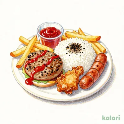 キッズハンバーグプレート