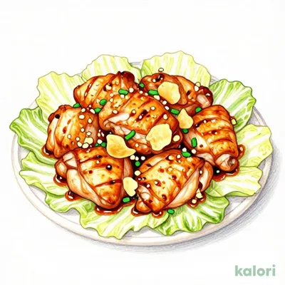 メガ盛りひとくちチキンステーキにんにく醤油