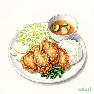 倍盛りジョイフル塩唐揚げ定食