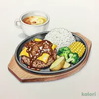 Joyチーズインハンバーグセット