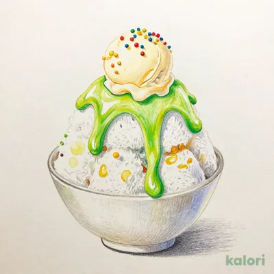 かき氷 はじけるクリームソーダ 単品（小サイズ）