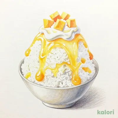 かき氷みるく 山梨産白桃 マンゴーソーストッピング 単品（小サイズ）