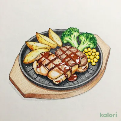Chicken Steak & Hamburg Steak