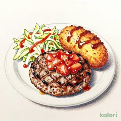 （火）ハンバーグ＆ポテトコロッケ