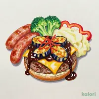 Cheese-Filled Hamburger Steak with Black Curry
