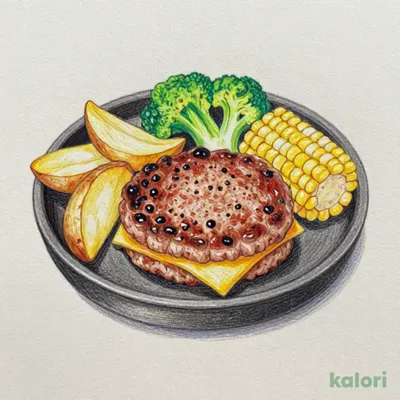 5種チーズのとろ～りチーズインハンバーグ ※2026年9月19日（土）10時 ～ 2026年9月27日（日）15時は、「ランチタイムサービス」を休止とさせていただきます。