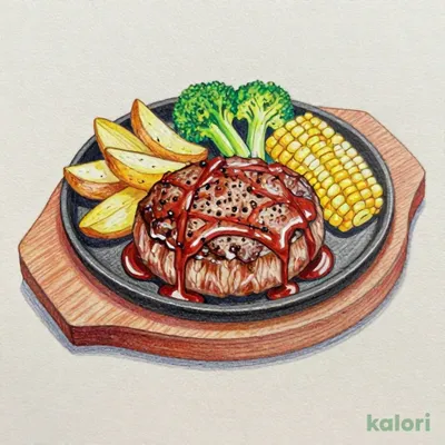 グランペッパーハンバーグ ※2026年9月19日（土）10時 ～ 2026年9月27日（日）15時は、「ランチタイムサービス」を休止とさせていただきます。