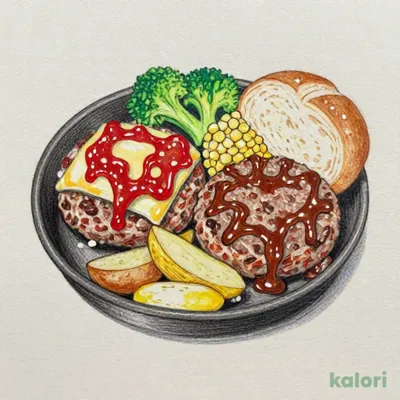 ツインハンバーグ ※2026年9月19日（土）10時 ～ 2026年9月27日（日）15時は、「ランチタイムサービス」を休止とさせていただきます。