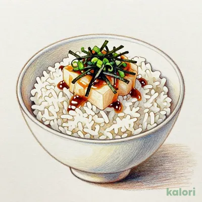 Grated Yam Rice Bowl