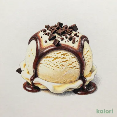 Vanilla Ice Cream & Chocolate Jewel