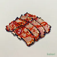 幸せの柔らかカルビ〔特製赤ダレ〕