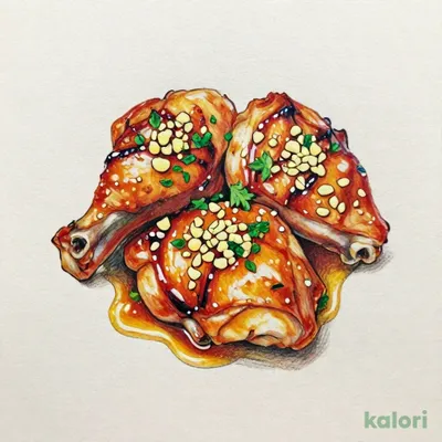 Chicken Galbi with Garlic Butter