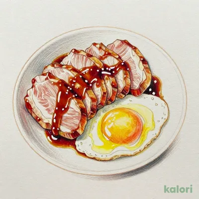 Pork Shoulder Loin (Sukiyaki Style with Raw Egg)