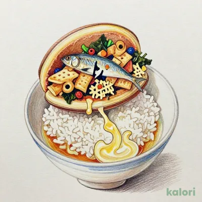 Sea Bream Broth Chazuke with Monaka Wafer
