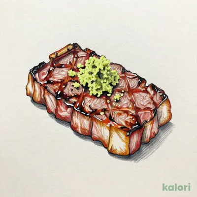 幸せの牛カルビステーキ【山わさび】